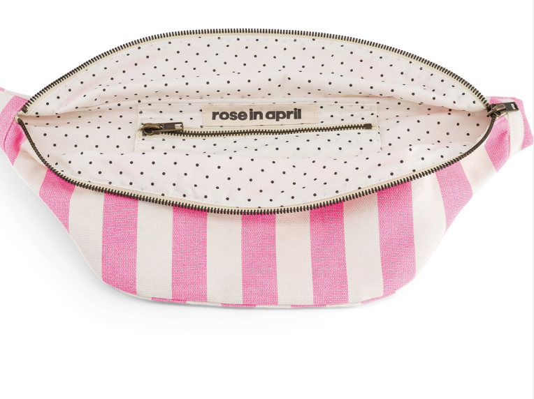 Sac banane rayé – Neon pink – Image 3