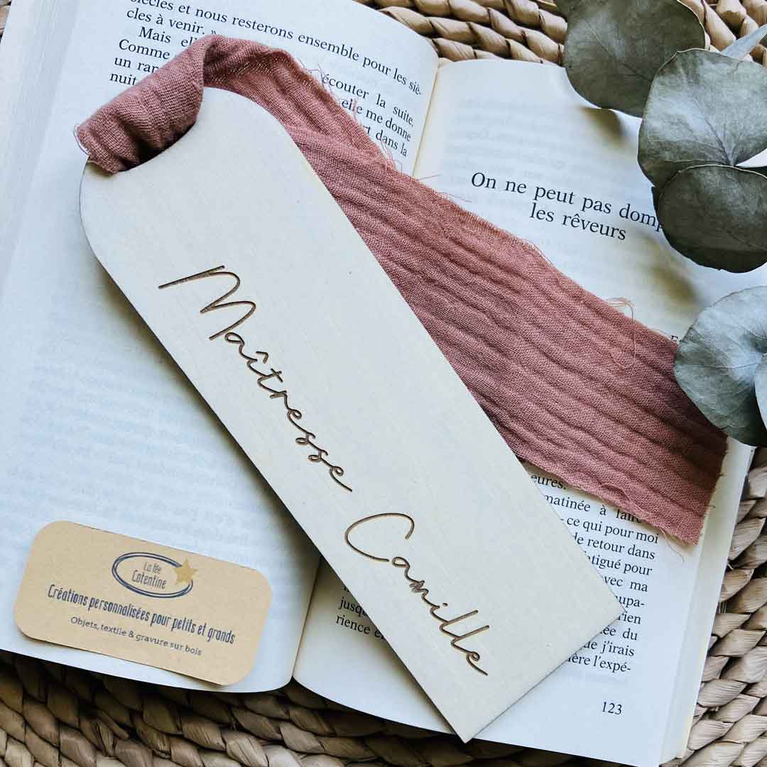 Marque-page Maitresse et son prénom – Image 3