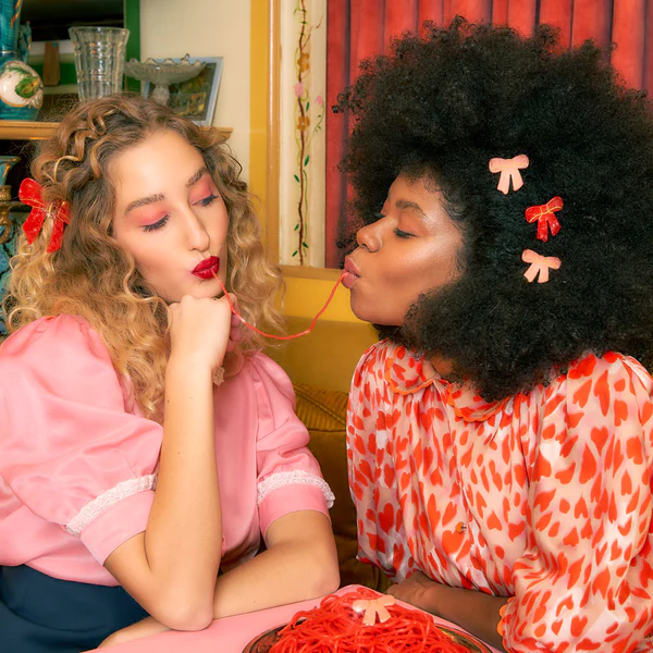 Barrette – Nœud rose – Image 6