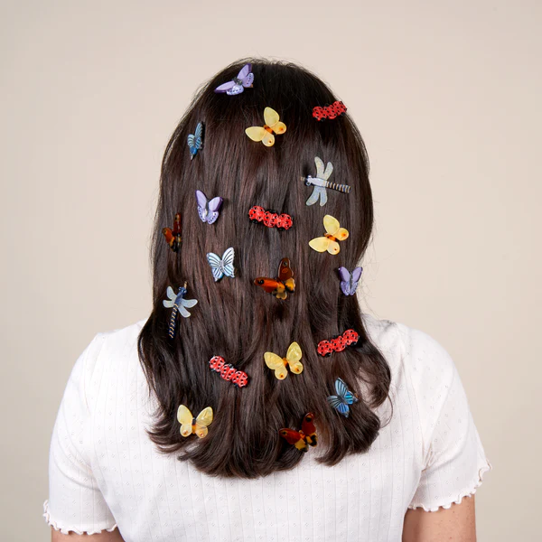 Barrette – Papillon jaune – Image 4