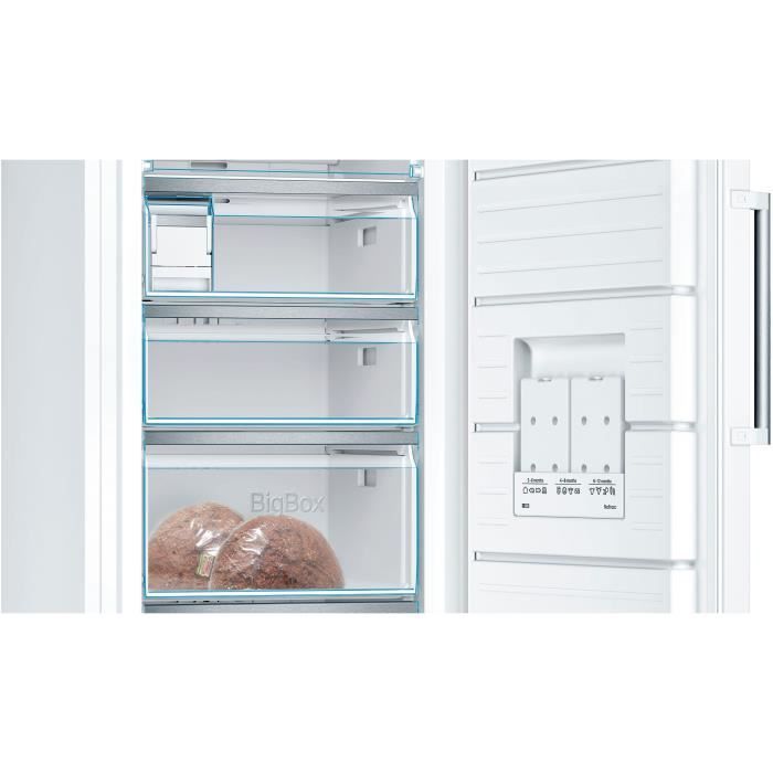 BOSCH GSN51AWDV – Congélateur armoire – 286L – Froid ventilé – A+++ – L 70cm x H 161cm – Blanc – Image 4