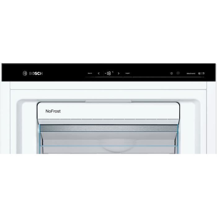 BOSCH GSN51AWDV – Congélateur armoire – 286L – Froid ventilé – A+++ – L 70cm x H 161cm – Blanc – Image 3