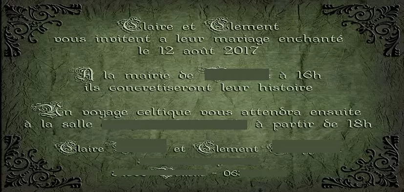 Faire-part de mariage modèle Claire – Image 6