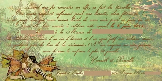 Faire-part de mariage modèle Charlotte – Image 3