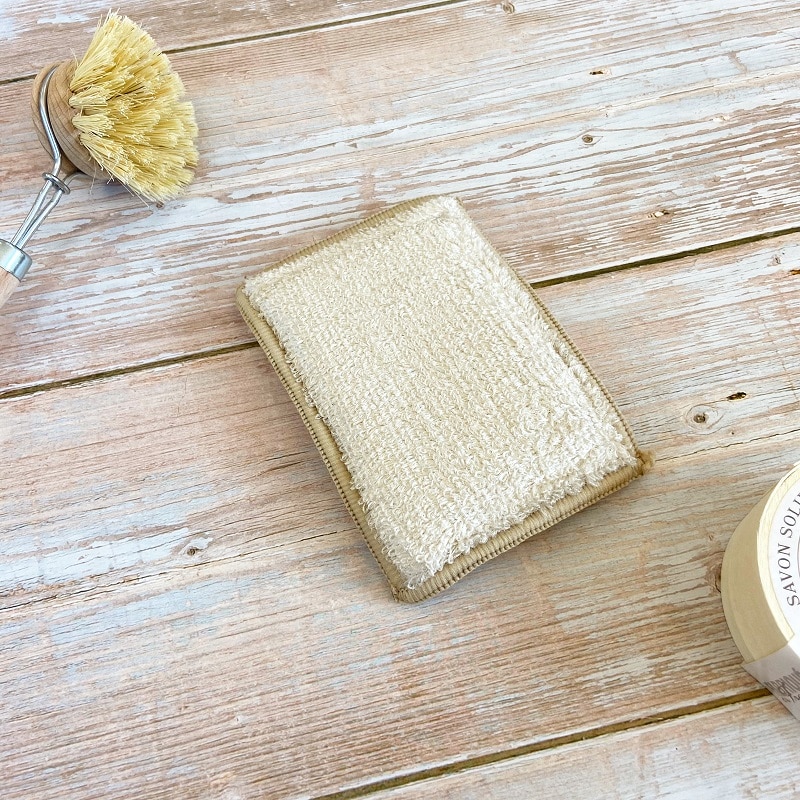 Éponge lavable en bambou double face – Image 3