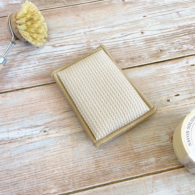 Éponge lavable en bambou double face – Image 4