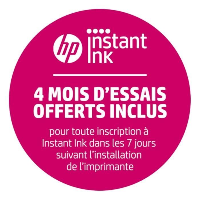 HP Imprimante 4 en 1- Officejet 5232 -WIFI- couleur- Jet d’encre- Eligible Instant Ink – 4 mois d’essai offerts inclus* – Image 3