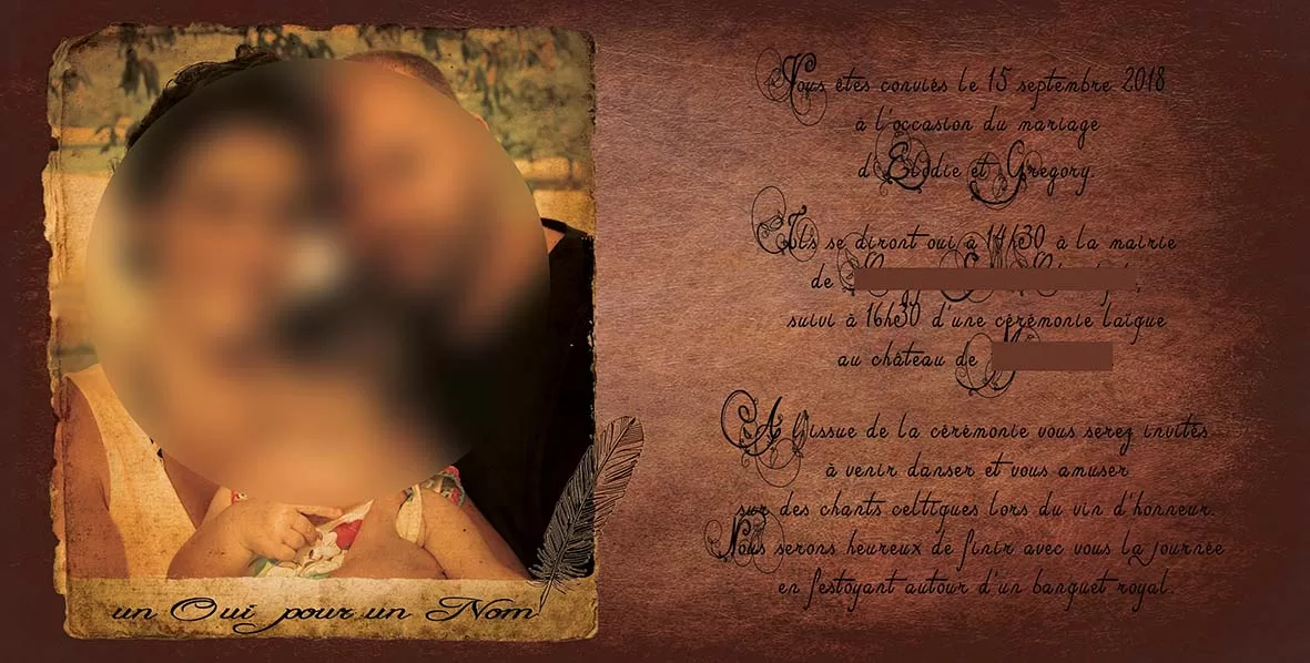 Faire-part de mariage modèle Claire – Image 3