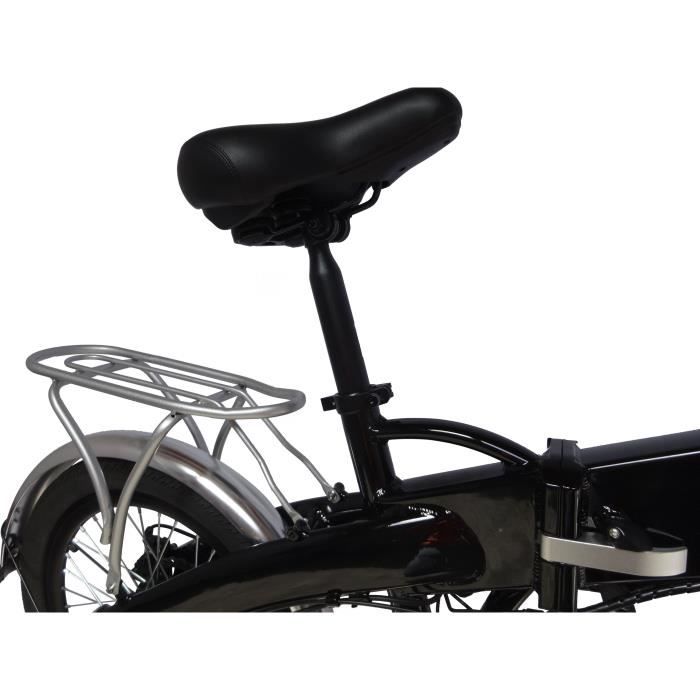 MECER Vélo pliant 20’ électrique – Cadre alu – Autonomie 55km – 7 vitesses shimano – Assemblé en France – Noir – Image 3