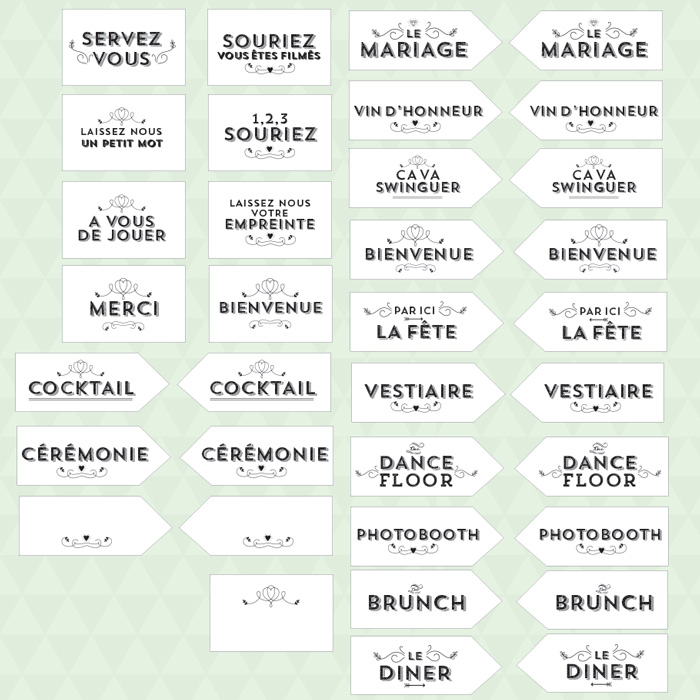 Kit Panneaux de Mariage Vintage – Image 3