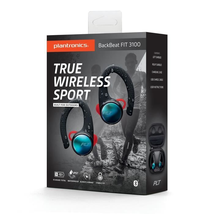 PLANTRONICS BackBeat FIT 3100 Ecouteurs Sport Bluetooth True Wireless – Noir – Image 4