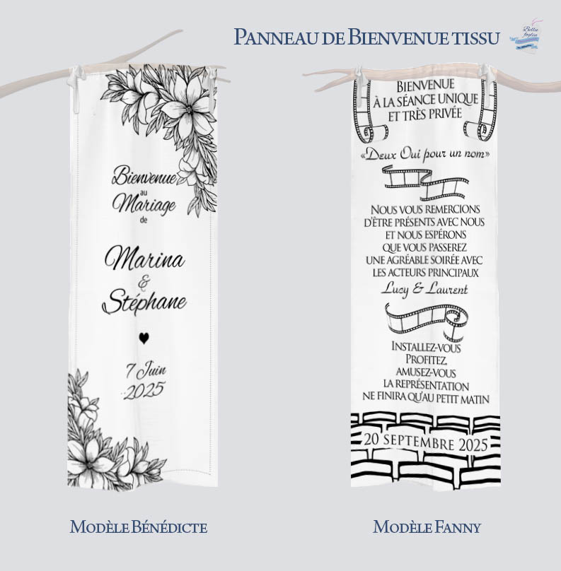 Panneaux de bienvenue Tissu – Image 3