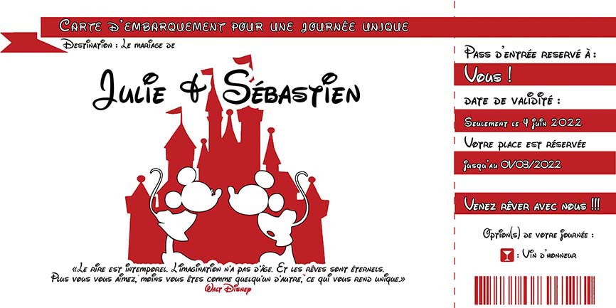 Faire-part de mariage modèle Sandrine – Image 4