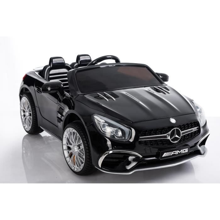 Voiture Electrique Enfant Mercedes SL 65 AMG noir – 12V – Roues gomme – MP3 – Image 4